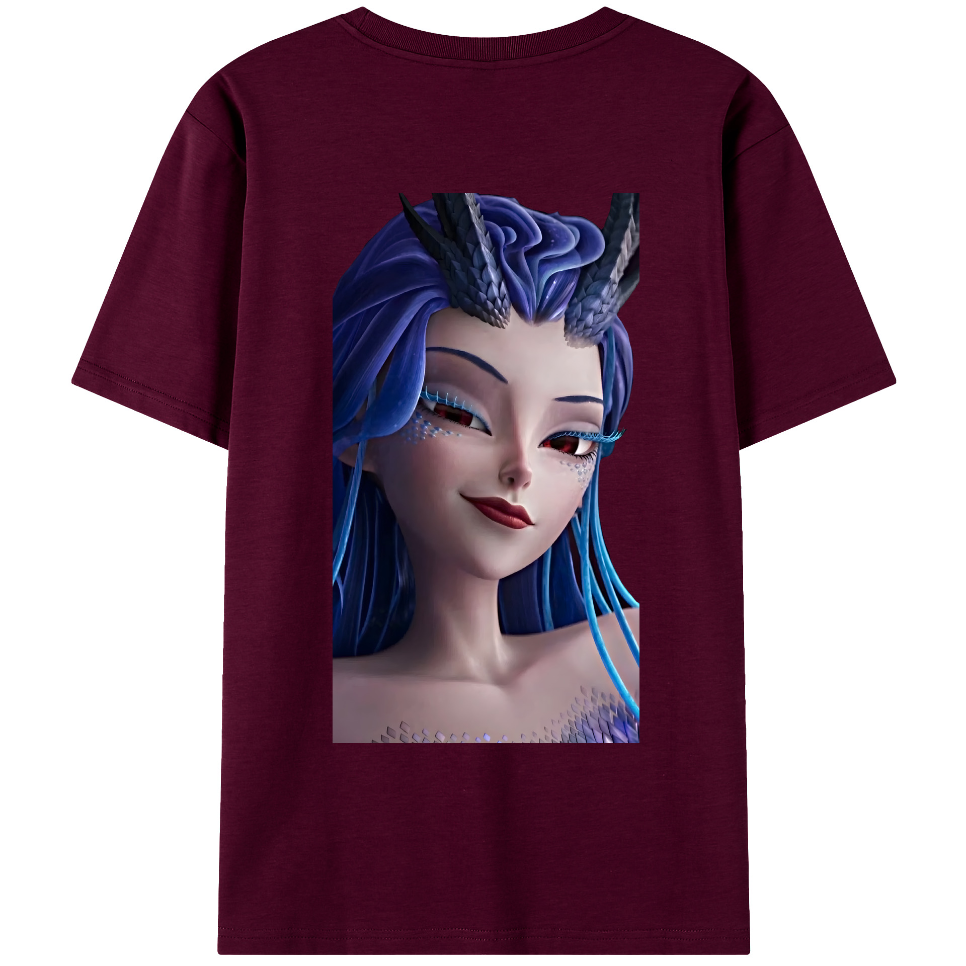 （画像用） Ne Zha 2 ナタ 魔童の大暴れ レディース半袖Tシャツ(バックプリント)
